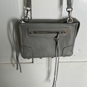 Rebecca Minkoff Regan small crossbody, perla/grey